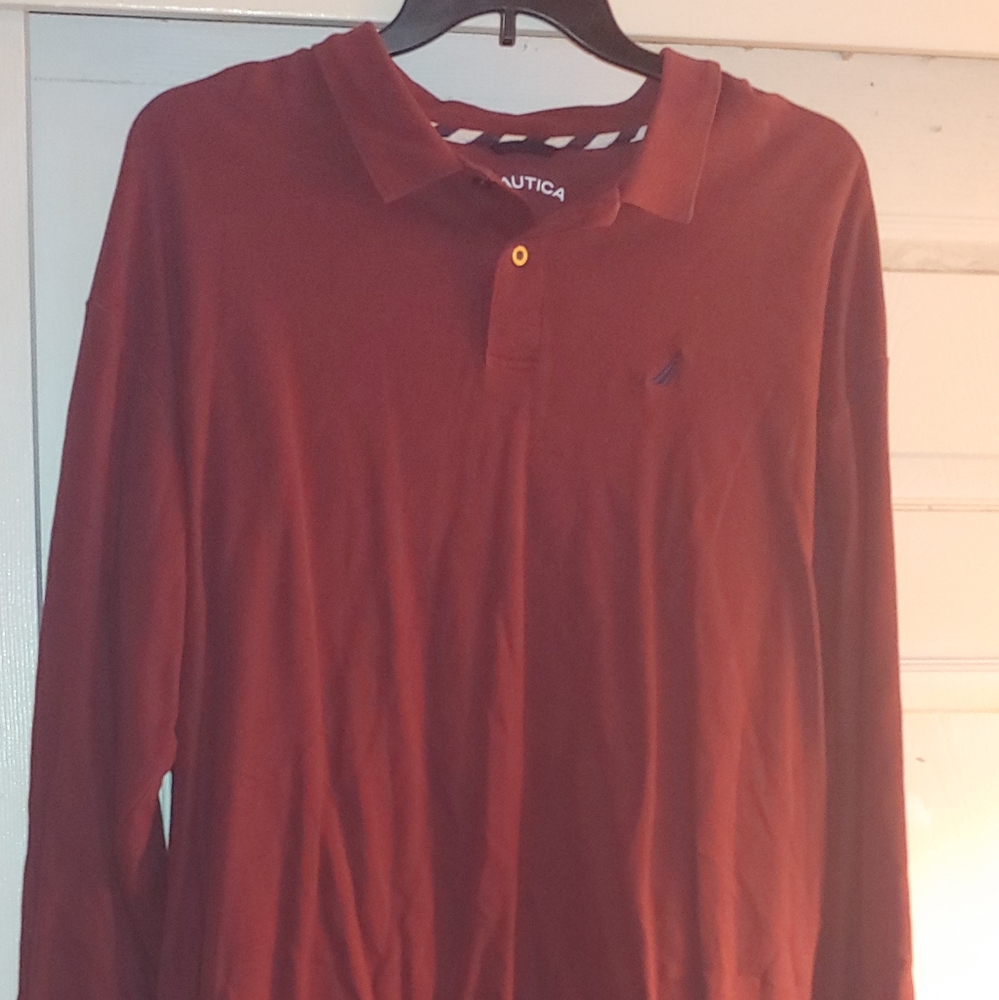 XXL Nautica Long Sleeve Polo